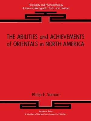 cover image of The Abilities and Achievements of Orientals in North America